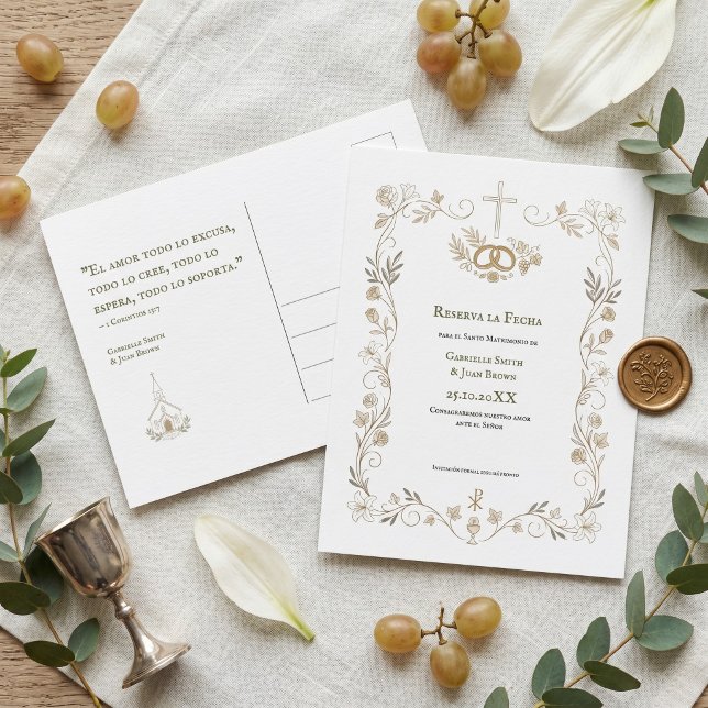 Spanska katolska reserven Datum kristen Vykort (Skapare uppladdad)