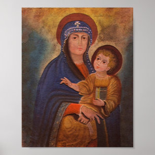Spanska koloniala Madonna Poster