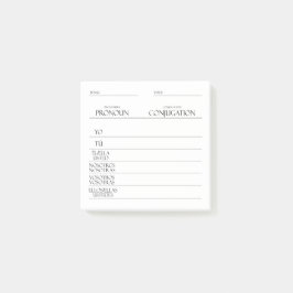 Spanska | Konjugationspraxis för verb Post-it Block