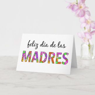 Spanska kortet lycklig Mors dag Kort