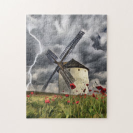 Spanska Kvarn i en storm Pussel
