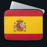 Spanska Laptop sleeve<br><div class="desc">Skydda din bärbara dator i stil med vårt eleganta laptop sleeve som har flagga i Spanien! Denna laptop sleeve, som är uppgjord med uppmärksamhet på detaljer, visar stolt Spaniens pulserande och ikoniska flagga. Flagga består av tre ränder i vågrät - rött överst och grund, med en central gult rand som...</div>