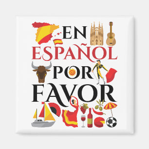 Spanska lärare en Espanol Por Favor Magnet