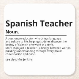 Spanska lärare Underlägg Gift | Språklärare Ap Papper Kvadrat