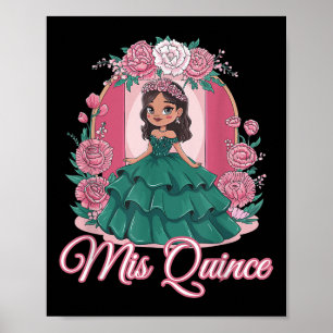 Spanska Latina 15:e Födelsedagsfesten Quinceanera Poster
