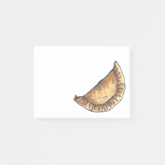 Spanska latinamerikanska Food Empanada Baked Pastr Post-it Block (Framsida)