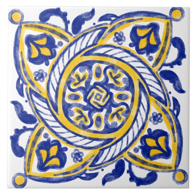 Spanska Lemon Kakelplatta (Framsidan)