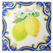 Spanska Lemon Mediterranean Gult Blue
