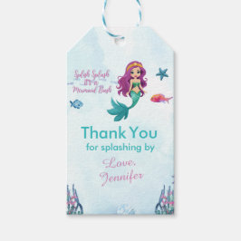 Spanska Lila Stänk Sjöjungfru Bash Tack Presentetikett
