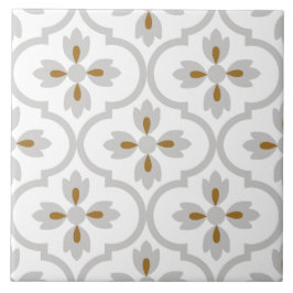 Spanska ljusa grått mediterrana blommigtar badrum kakelplatta