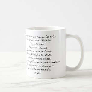 SPANSKA LORDS BÖN BÖN RÅNA FÖR PADRE NUESTRO KAFFEMUGG