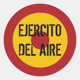 Spanska Luft Force Roundel Runt Klistermärke