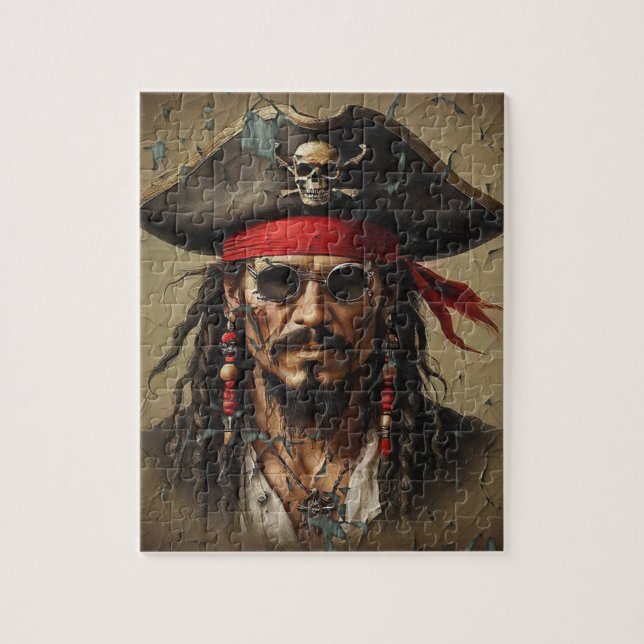 Spanska Maine Pirat Chieftain Pussel (Vertikal)