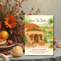 Spanska målbröllopet för Hacienda, spara datumet