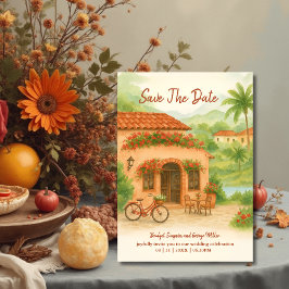 Spanska målbröllopet för Hacienda, spara datumet Inbjudningar