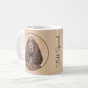 Spanska målning i Fält - Cute Original Hund Art Kaffemugg