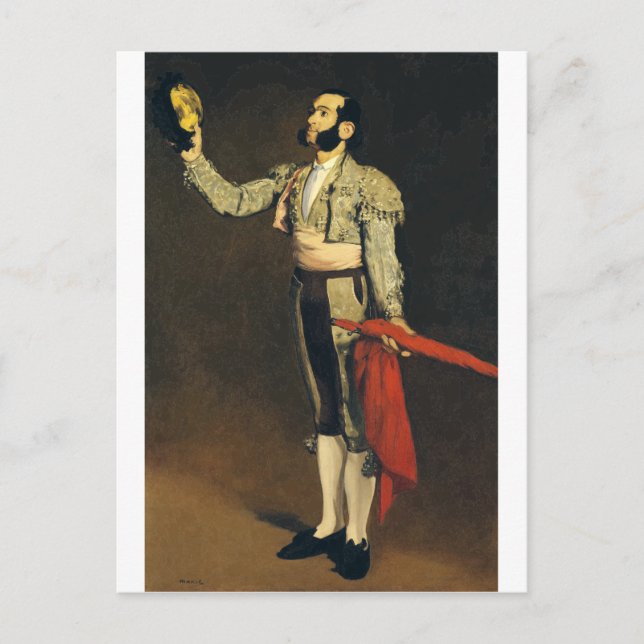 Spanska Matador av Edouard Manet Vykort (Framsida)