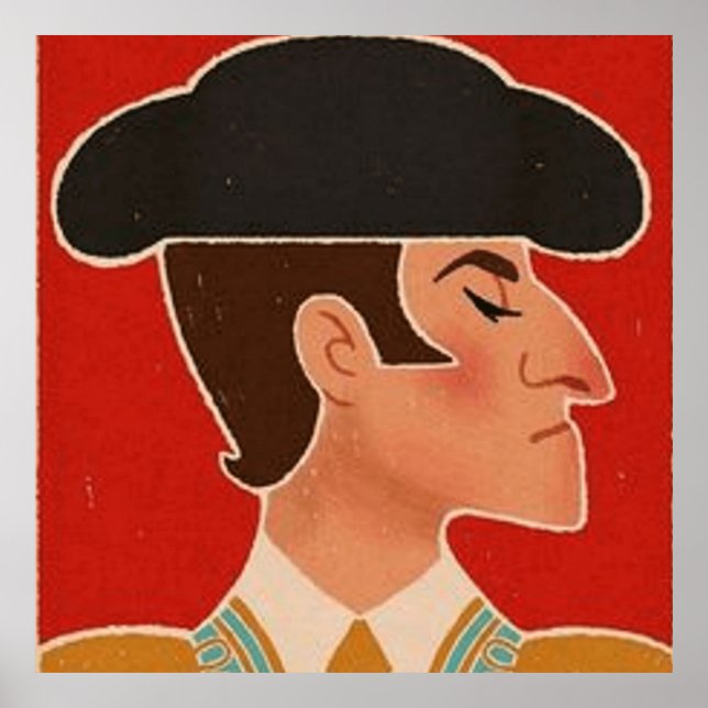 Spanska Matador | Spanien Poster (Framsidan)