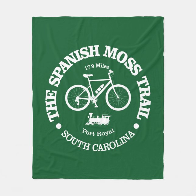 Spanska Moss Trail (cykling) Fleecefilt (Framsidan)