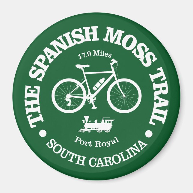 Spanska Moss Trail (cykling) Magnet (Framsidan)