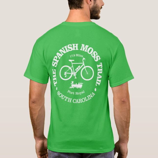 Spanska Moss Trail (cykling) T Shirt (Baksida)
