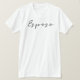 Spanska namn Esposo (Make) Enkel, Elegant T Shirt