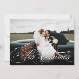 Spanska Newlyweds recién casados Foto No. Casamos Meddelande