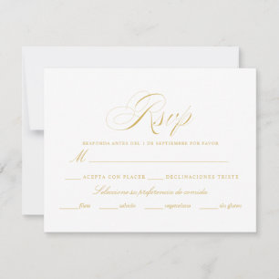 Spanska Nuestra Boda Guld OSA Kort