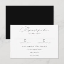 Spanska Nuestra Boda Negro Caligrafía