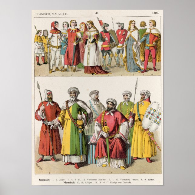 Spanska och moorish Dress Poster (Framsidan)