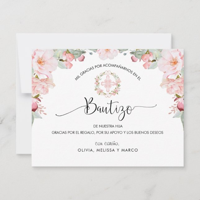 Spanska,  och myntbaserade Tack (Framsida)