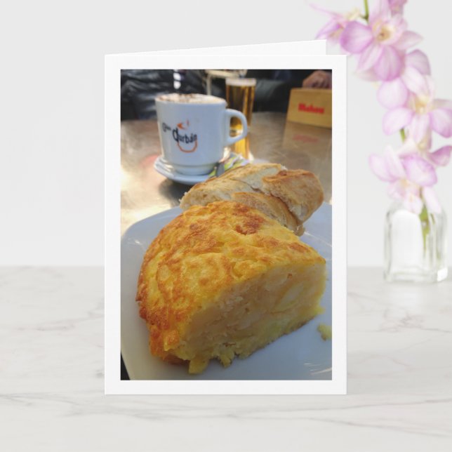 Spanska Omelet, Valencia Cafe, España Kort (Orkide)