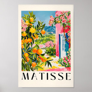 Spanska Orangar Poster, Mid Century Modern, Matiss Poster