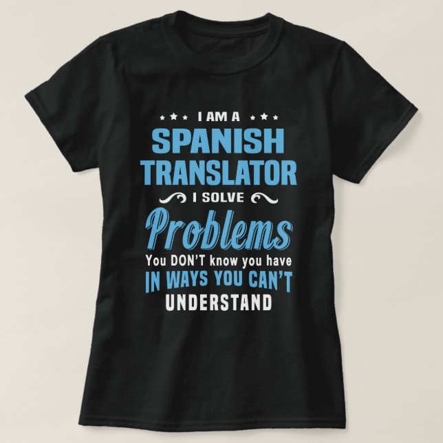 Spanska översättare t shirt (Design framsida)