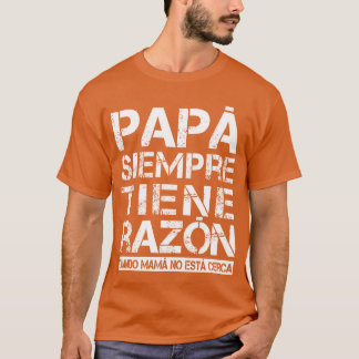 Spanska Pappa från dotterfamiljen Son Far Day T Shirt