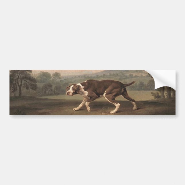 Spanska pekaren Hund (av George Stubbs) Bildekal (Framsidan)