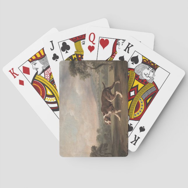 Spanska pekaren Hund (av George Stubbs) Casinokort (Baksidan)