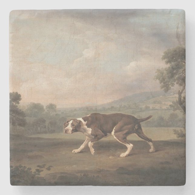 Spanska pekaren Hund (av George Stubbs) Stenunderlägg (Framsidan)