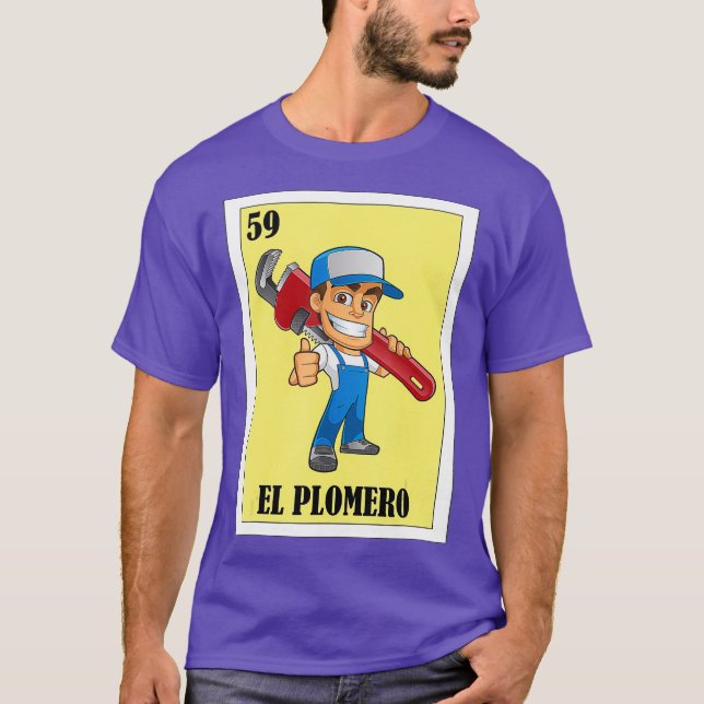 Spanska plumber Lottery Gift Mexican Lottery El T Shirt (Framsida)