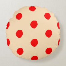 Spanska polka dots Round Pillow