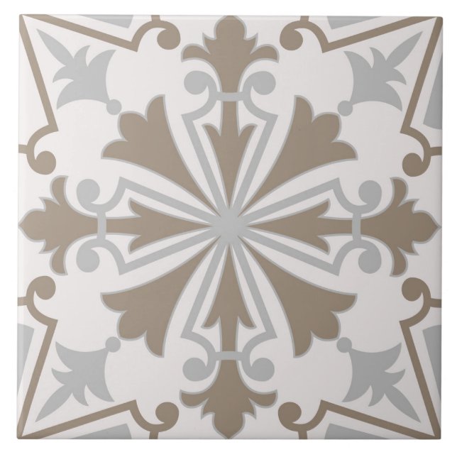 Spanska portugisiska Boho Kakelplatta (Framsidan)