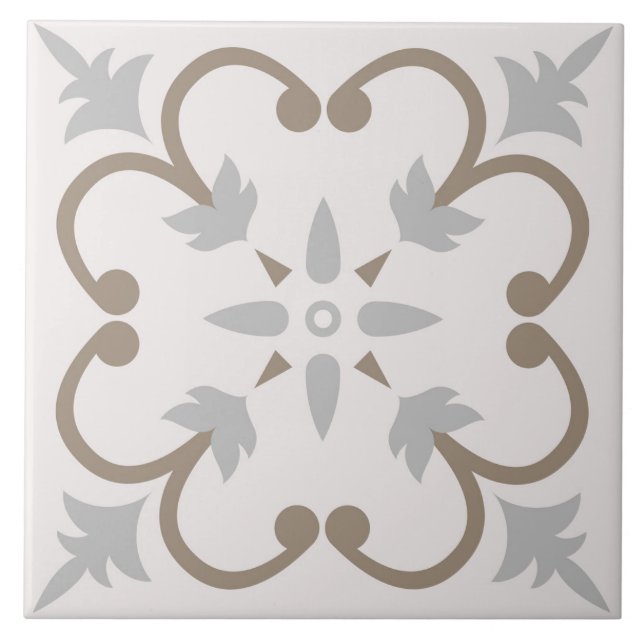 Spanska portugisiska Boho Kakelplatta (Framsidan)