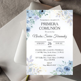 Spanska Primera Comunion Cute First Communion Inbjudningar