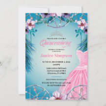 Spanska Quinceañera-ludder Dream catcher rosa Inv