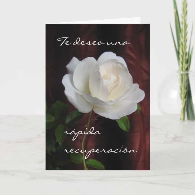 Spanska: Recuperación/Get well Soon Kort (Framsida)