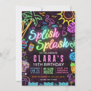 Spanska redigerbar inbjudan till Stänk Party 15:e