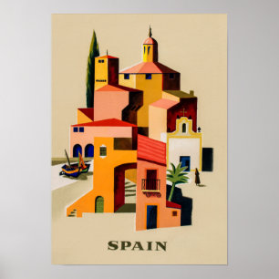 Spanska reseaffisch poster