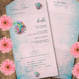 Spanska, Rustic Flowers Heart Mexican Bröllop all