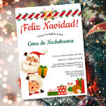 Spanska Santa Cena de Nochebuena jul Party Inbjudningar<br><div class="desc">Julfesten Juli Santa Cena de Nochebuena Bjuder in julhelgen med Santa och Claus! Denna sjudande och festliga digitala inbjudan är perfekt för din Cena de Nochebuena,  Posada Navideña,  Fiesta de Navidad eller någon glatt helgdag. Det är enkelt att  med vänner och familj via e-post,  social-media eller text.</div>