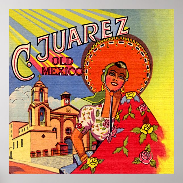Spanska senorita från Cuidad Juarez Poster (Framsidan)